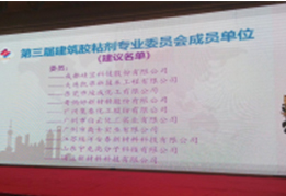 凱華公司參加第八屆建筑膠粘劑會議